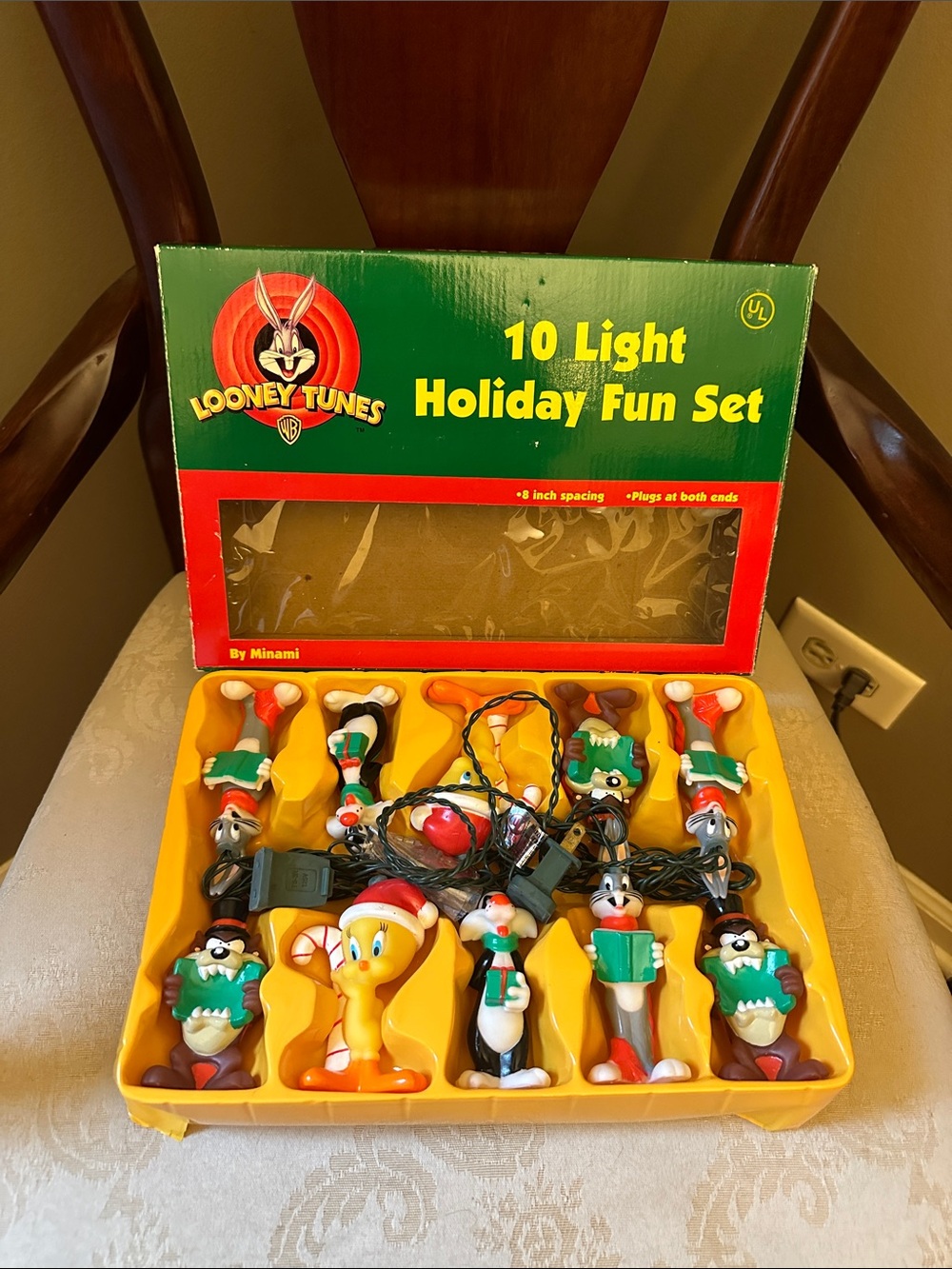 NIB Warner Bros. Looney Tunes by Minami Holiday Fun Light Set, 1997